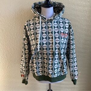 Snowday Osaka Limited Grid Full Print Green White Hoodie SNEAKERCON EXCLUSIVE